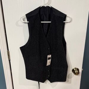 Black Button-Up Vest